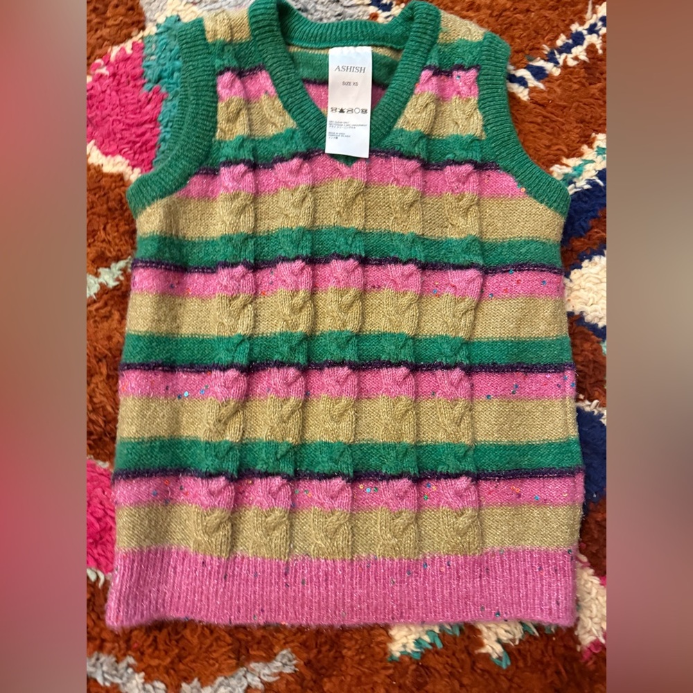 Ashish Multicolor Knit Vest - Picture 5 of 7